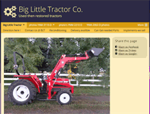 Tablet Screenshot of biglittletractor.com